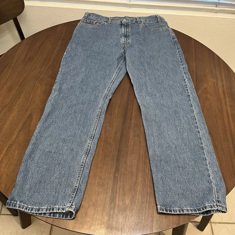 Vintage Levis 505 Mens 36x30 Jeans Straight Leg Regular Fit Denim Made In Canada